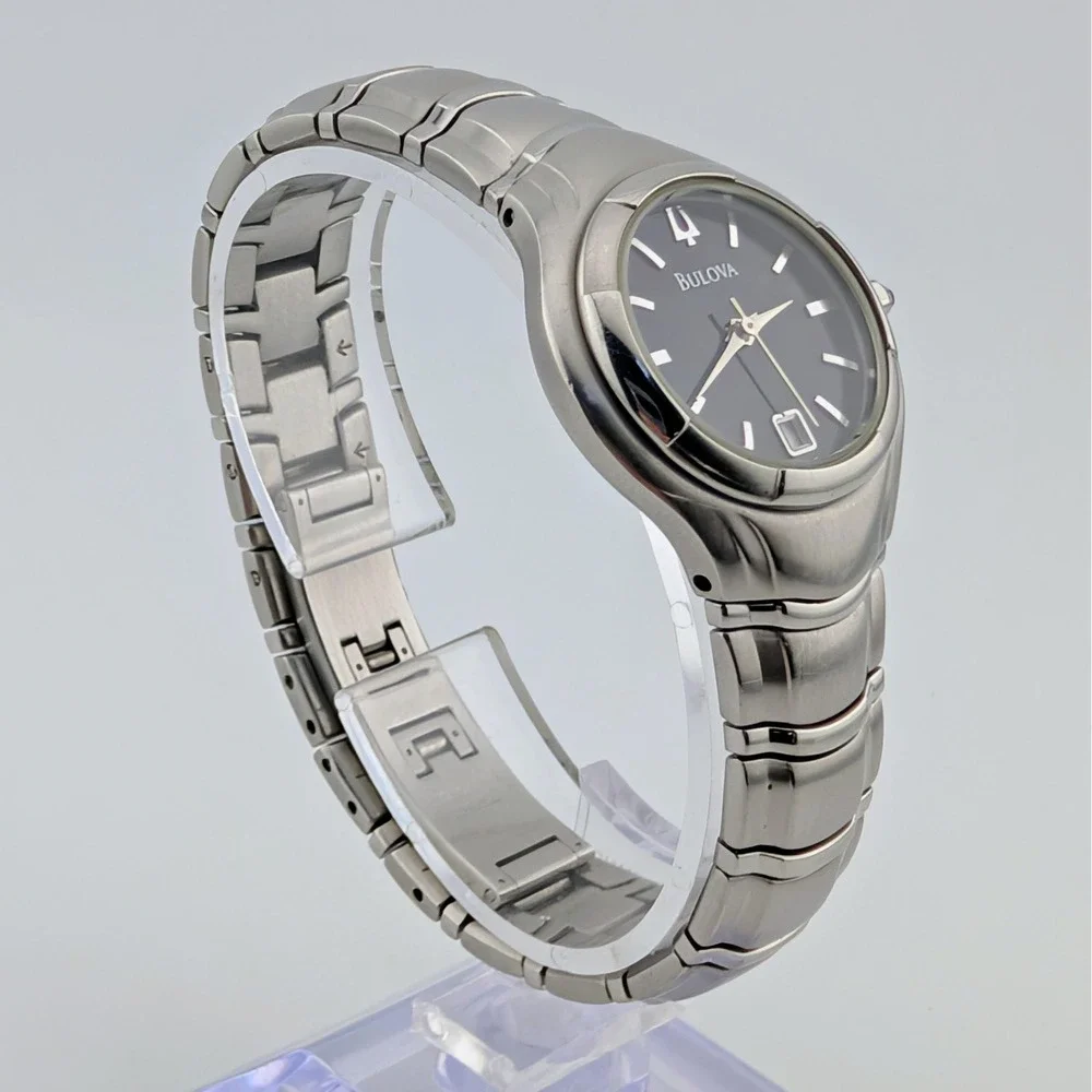 Bulova Corporate Collection 96M33 Women's Black Dial Stainless Steel Watch 6